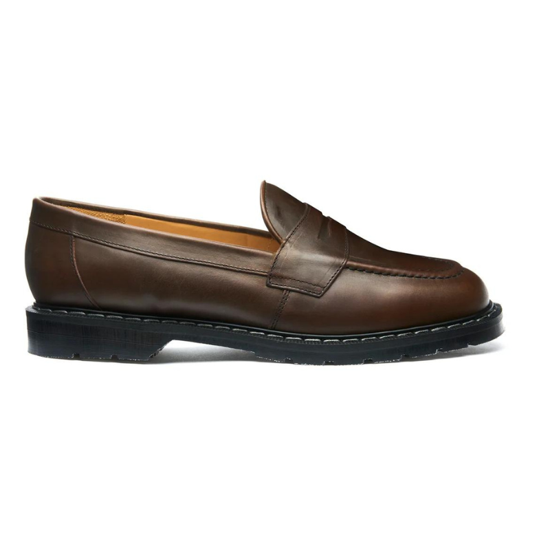 SOLOVAIR Gaucho Crazy Horse Penny Loafer