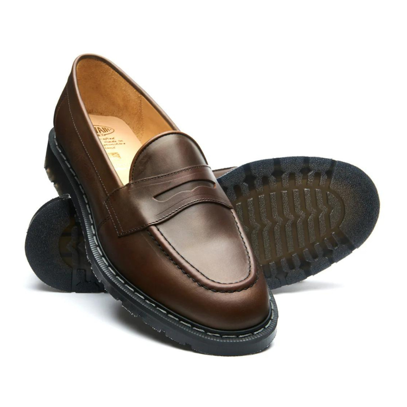 SOLOVAIR Gaucho Crazy Horse Penny Loafer