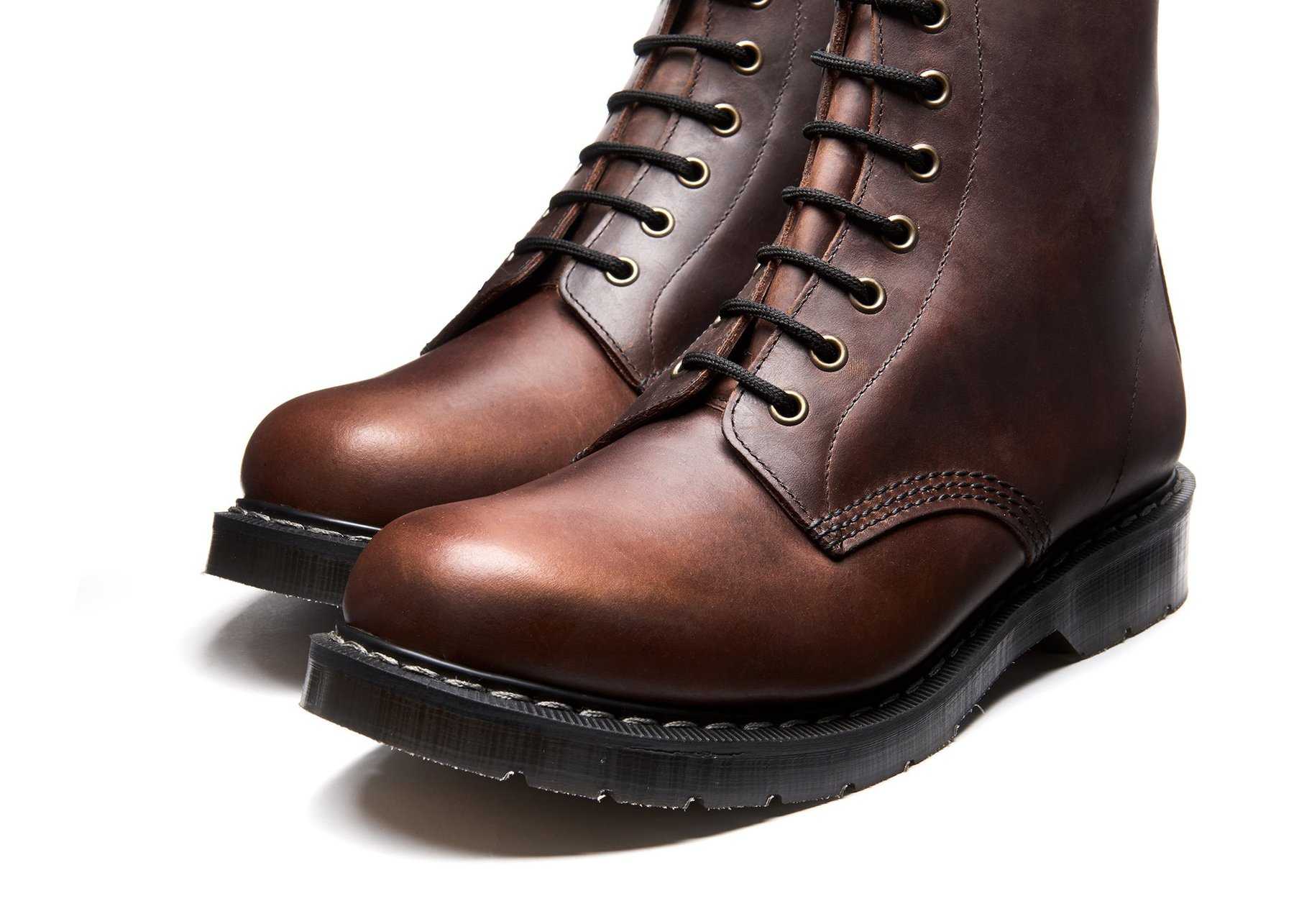 Auliniai batai Solovair Gaucho Crazy Horse 8 Eye Derby Boot