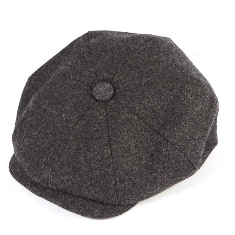 Pilka 8 dalių kepurė