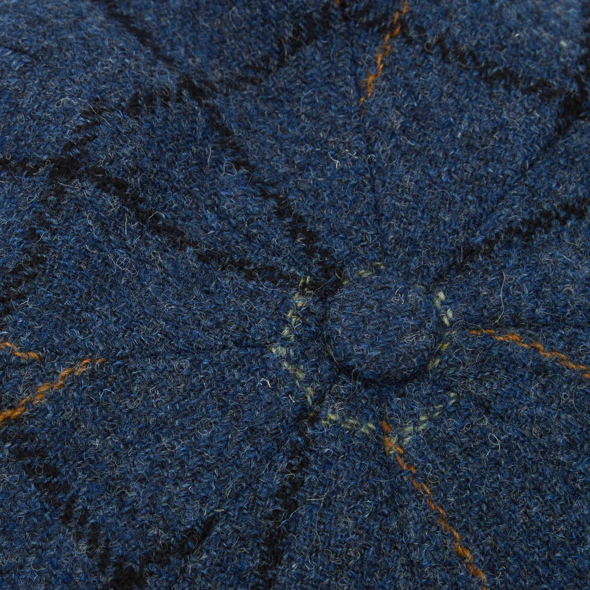 Mėlyna Harris Tweed 8 dalių kepurė