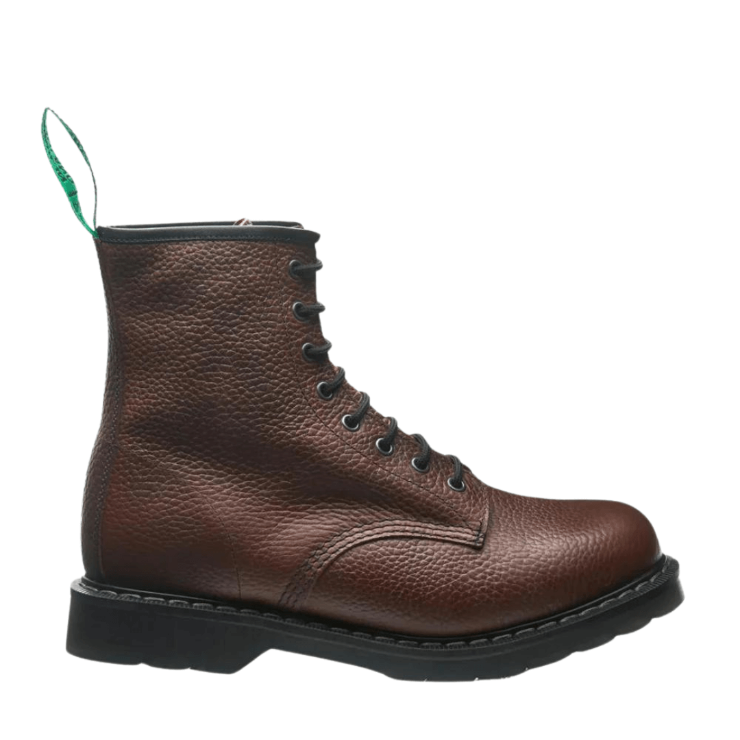 Auliniai batai Solovair Gaucho Brown Grain 8 Eye Derby Boot