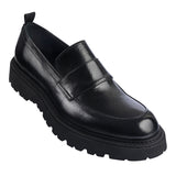 JUODI ODINIAI LOAFERIAI