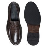 Odiniai rudi loaferiai 2807