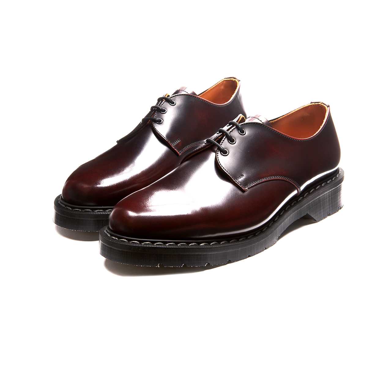 Solovair Burgundy Rub-Off Gibson Shoe