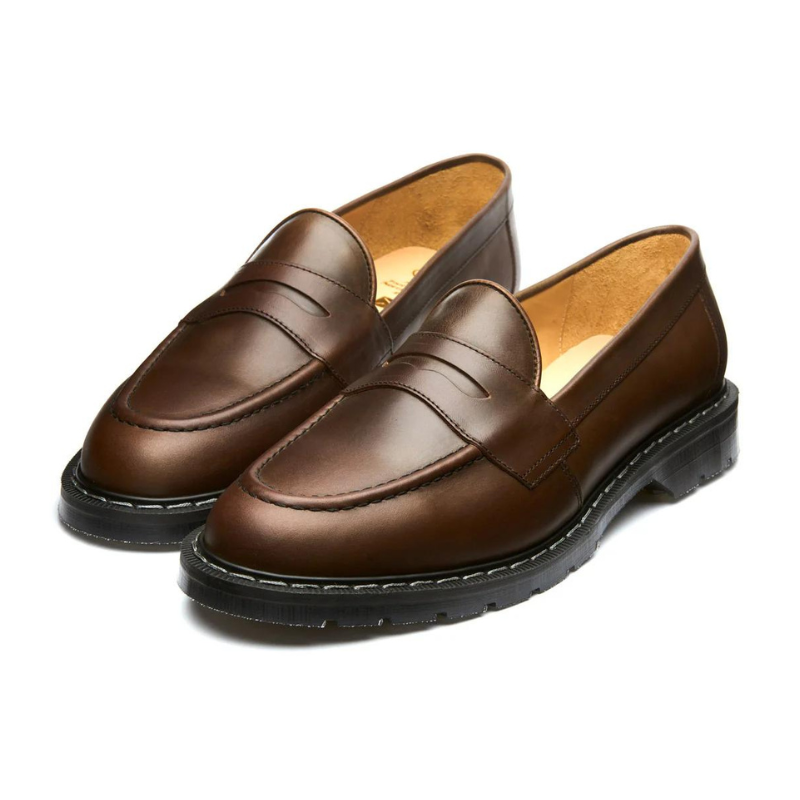 SOLOVAIR Gaucho Crazy Horse Penny Loafer