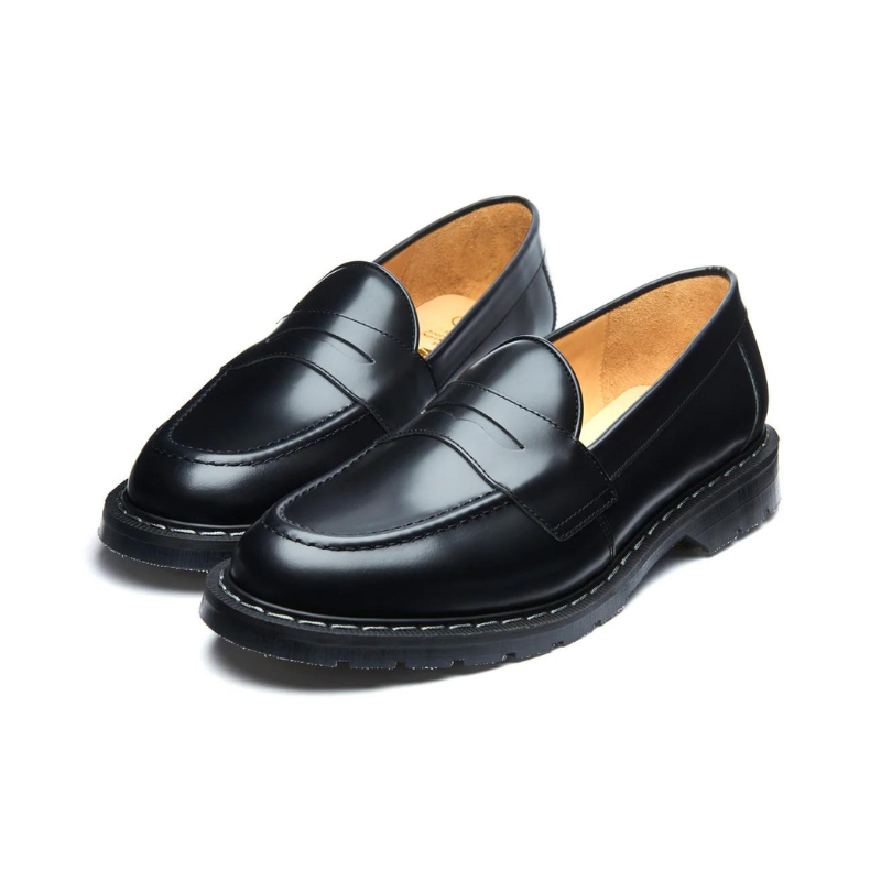 Black Hi-Shine Penny Loafer