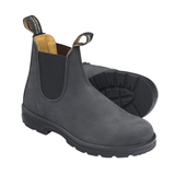 Rustic Black Chelsea Boots 587