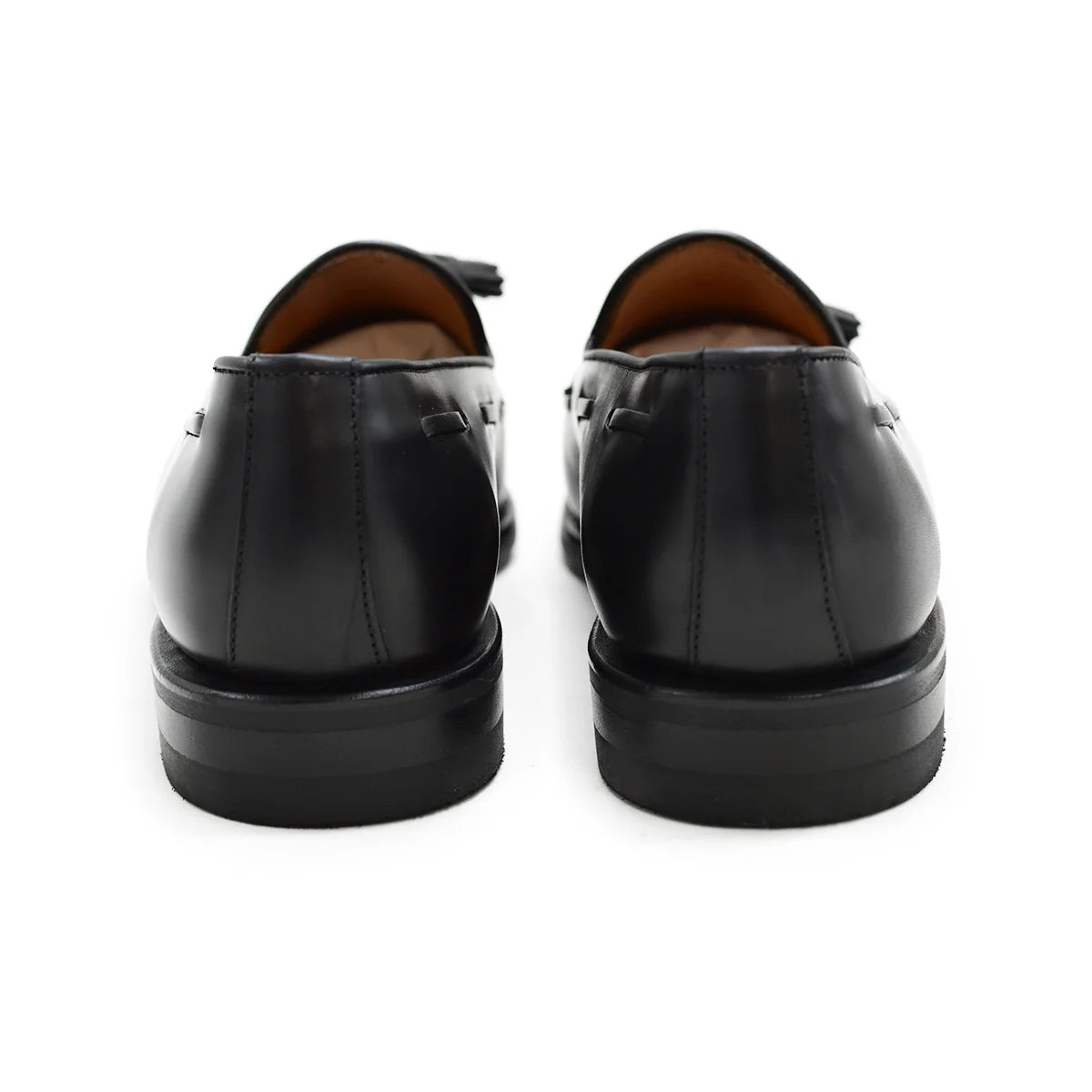Juodi Odiniai Tassel Loaferiai 8491