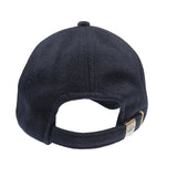 Tamsiai mėlyna vilnos kepurė