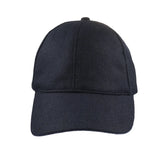 Tamsiai mėlyna vilnos kepurė