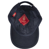 Tamsiai mėlyna vilnos kepurė