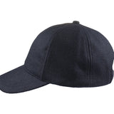 Tamsiai mėlyna vilnos kepurė