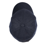 Tamsiai mėlyna vilnos kepurė