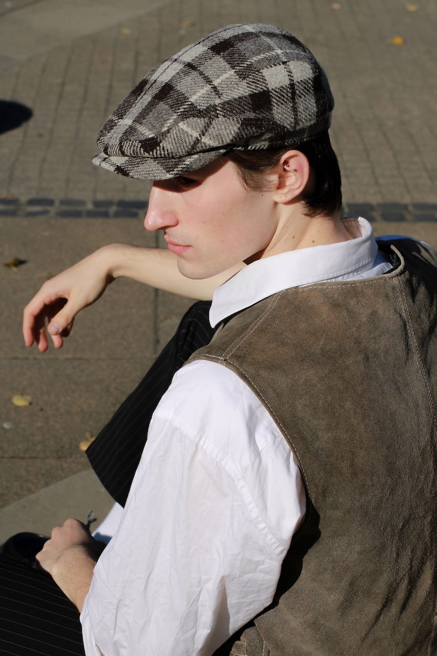 Harris Tweed Driver Cap