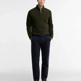 Essential Quarter-Zip Jumper Seaweed