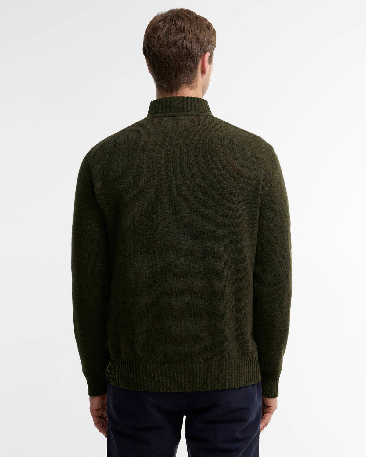 Essential Quarter-Zip Jumper Seaweed