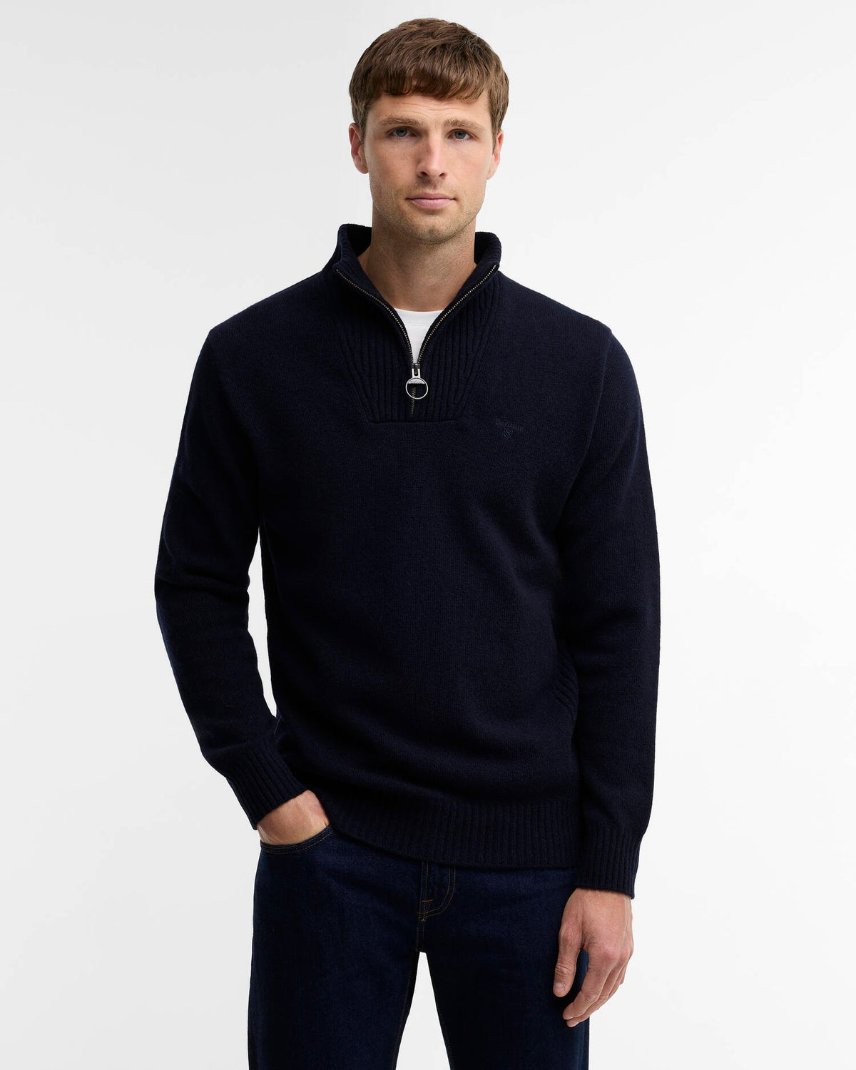 Essential Quarter-Zip Jumper Classic Navy