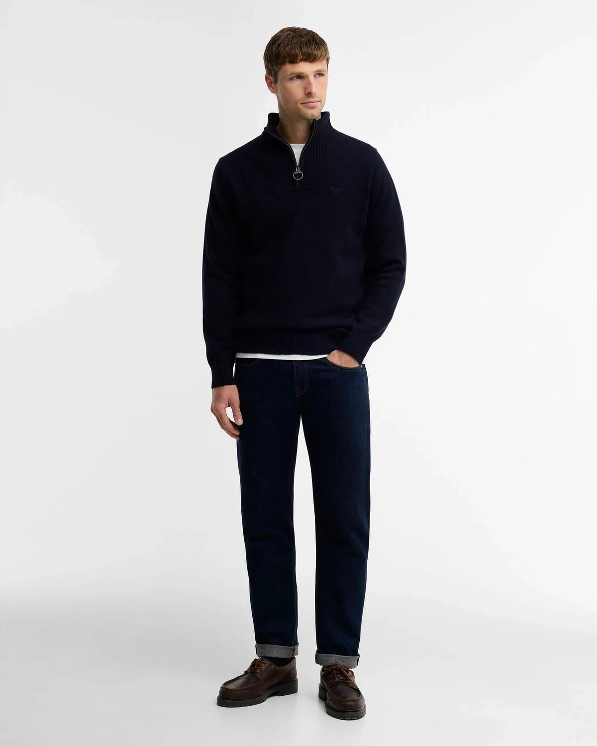 Essential Quarter-Zip Jumper Classic Navy