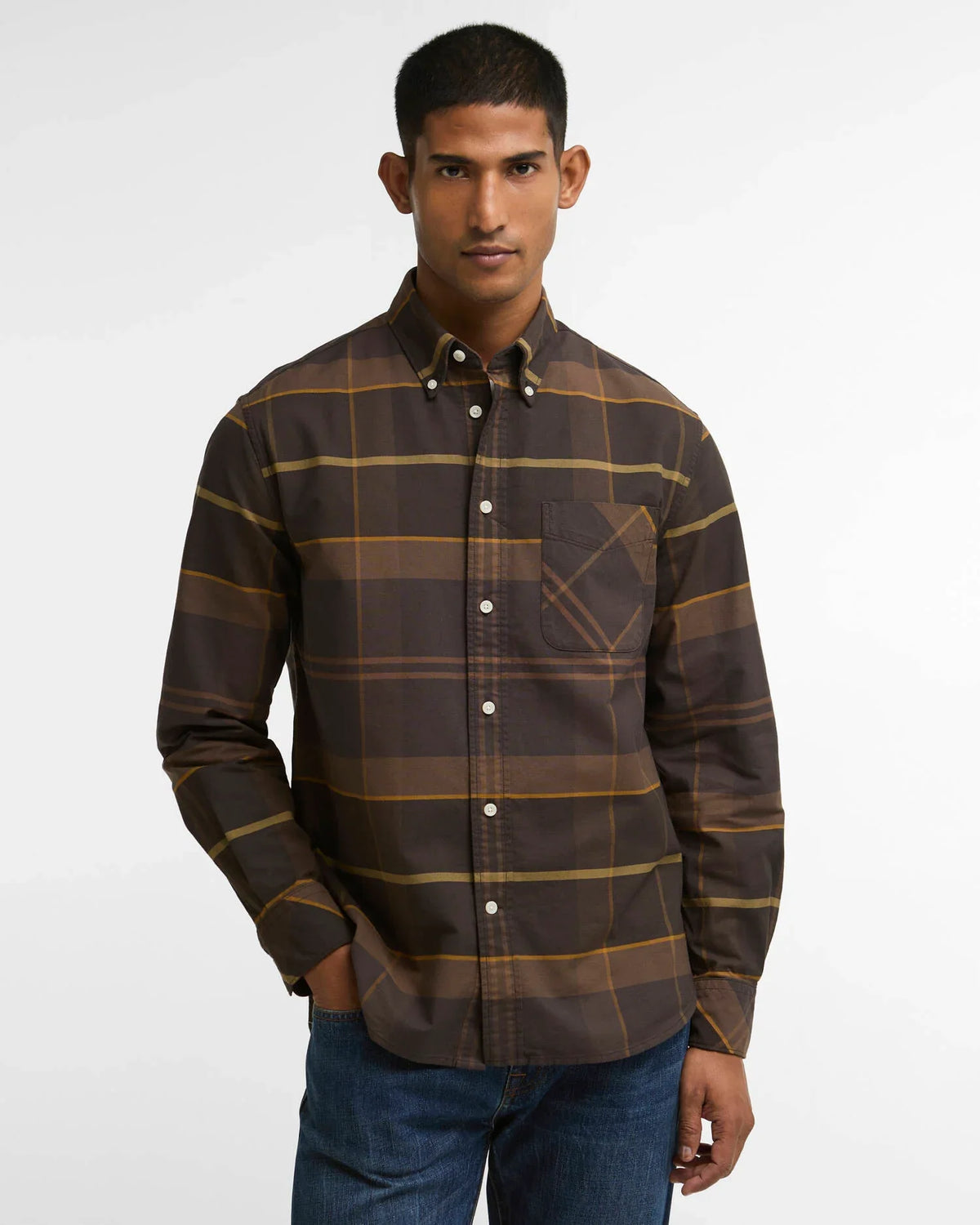Mineral Tartan Dunoon Authentic-Fit Shirt