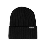 SHANIKO WOOL RIB HAT BLACK