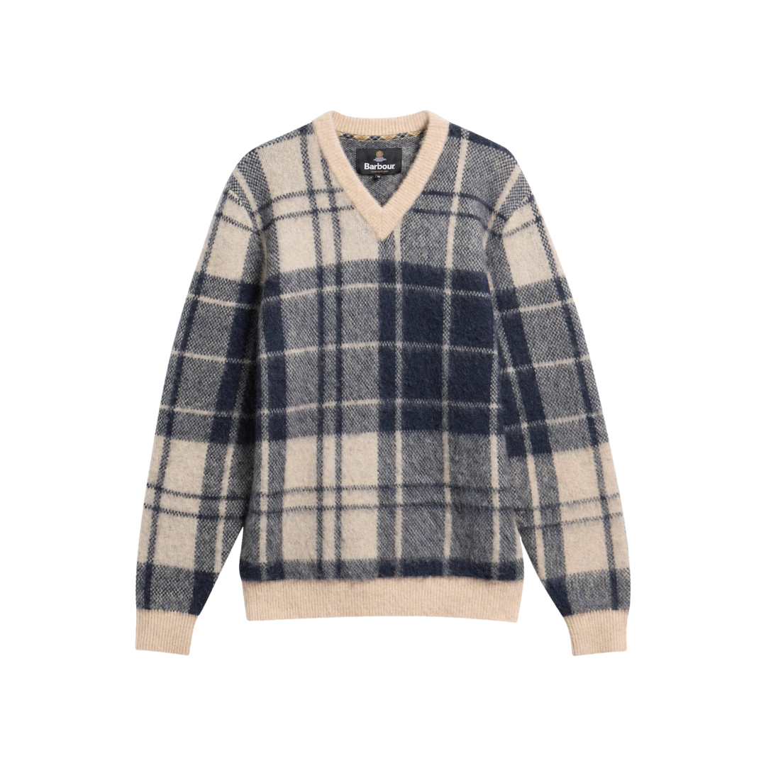 Hunham Tartan V-Neck Jumper