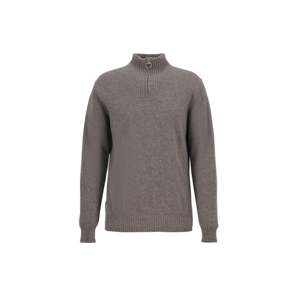 Essential Quarter-Zip Jumper Dark Stone