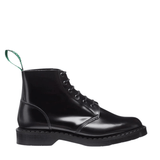 Solovair Black Hi-Shine 6 Eye Astronaut Boot