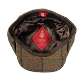 Ruda 8 dalių kepurė