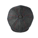 Pilka 8 dalių kepurė