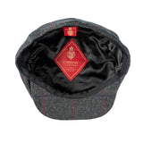 Pilka 8 dalių kepurė