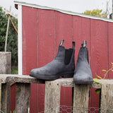 Rustic Black Chelsea Boots 587