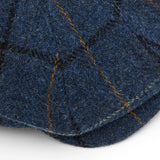 Mėlyna Harris Tweed  8 dalių kepurė