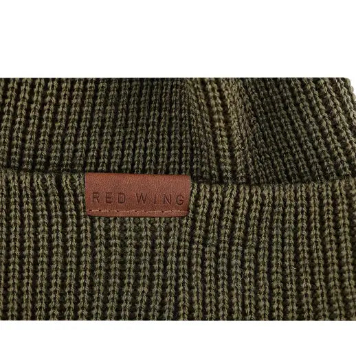 Merino Wool Knit Cap Beanie - Olive