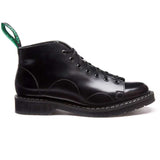 Black Hi-Shine 7 Eye Monkey Boot