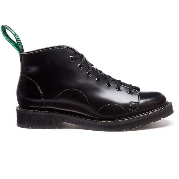Black Hi-Shine 7 Eye Monkey Boot