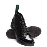 Black Hi-Shine 7 Eye Monkey Boot