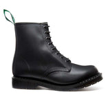 Solovair Black Greasy 8 Eye Derby Boot