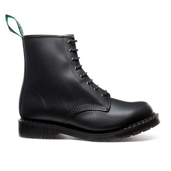 Black Greasy 8 Eye Derby Boot