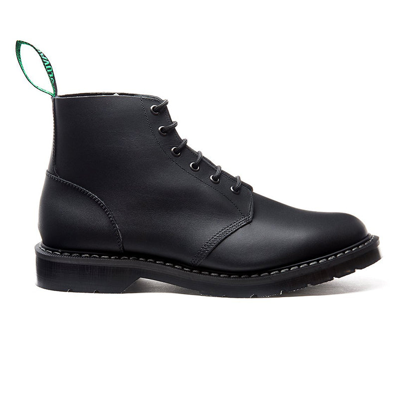 Black Greasy 6 Eye Astronaut Boot