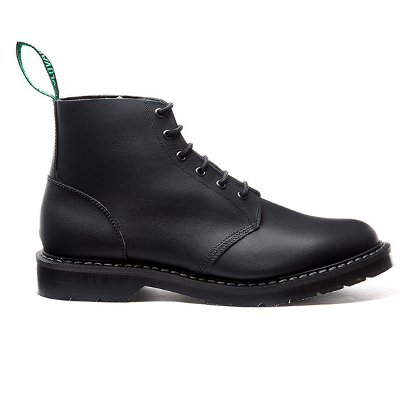 Black Greasy 6 Eye Astronaut Boot