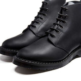 Solovair Black Greasy 6 Eye Astronaut Boot