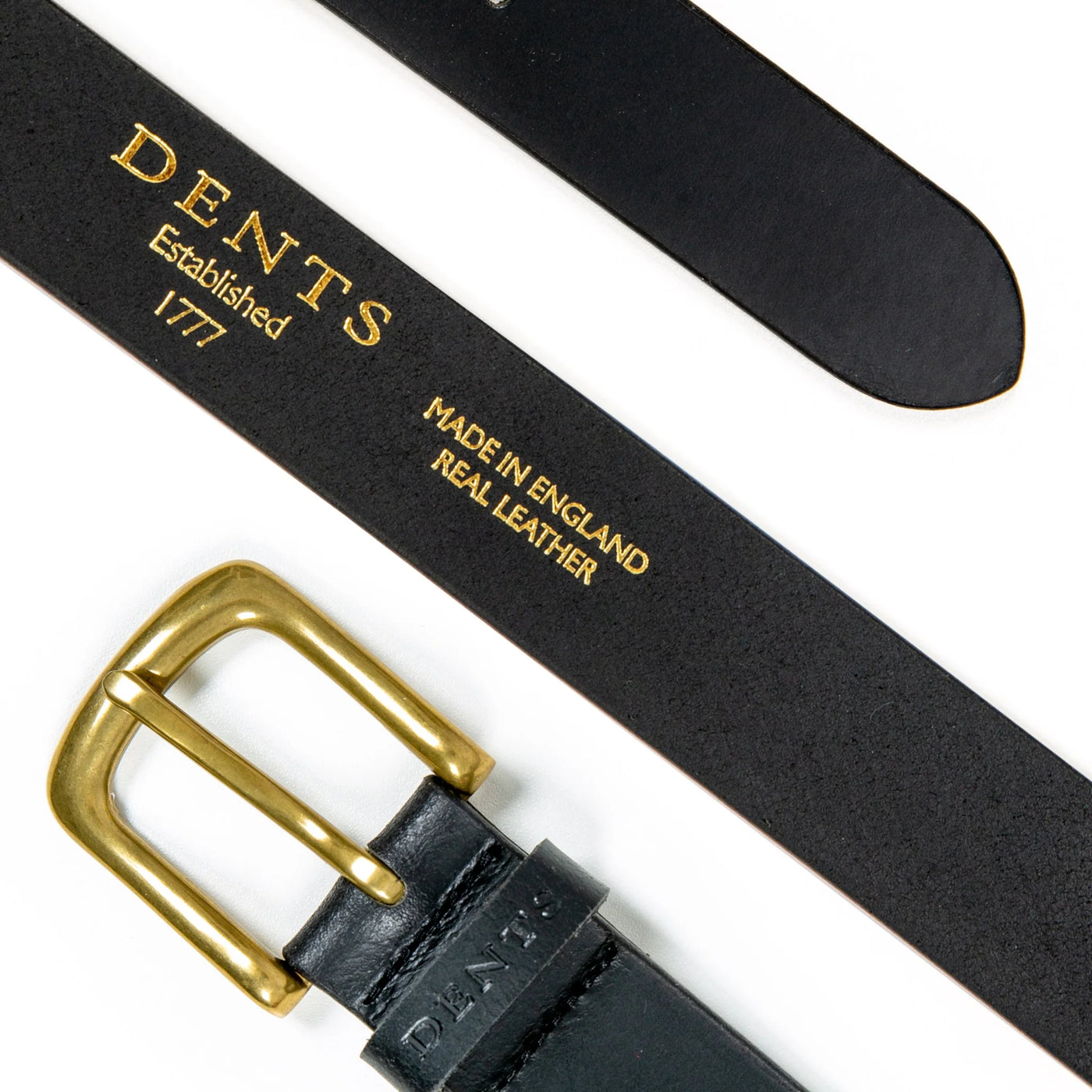 Juodas Smooth Leather Diržas