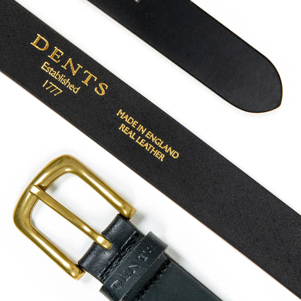 Juodas Smooth Leather Diržas