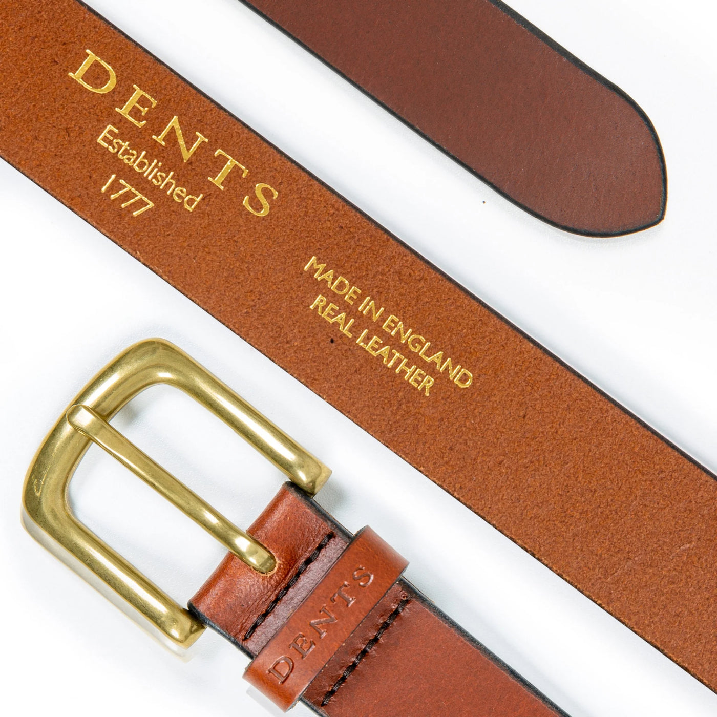 Šviesiai Rudas Smooth Leather Diržas