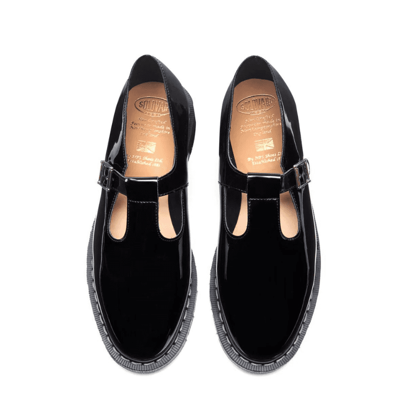 Solovair juodi Patent Mary Jane batai