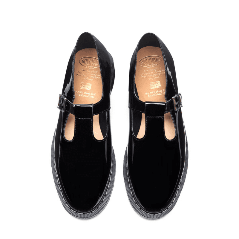 Solovair black Patent Mary Jane